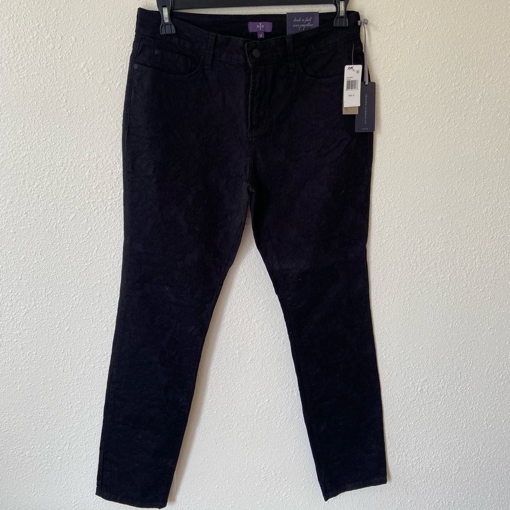 NYDJ black textured leggings/jeans